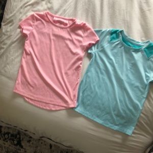 Girls athletic shirts 2 size 8